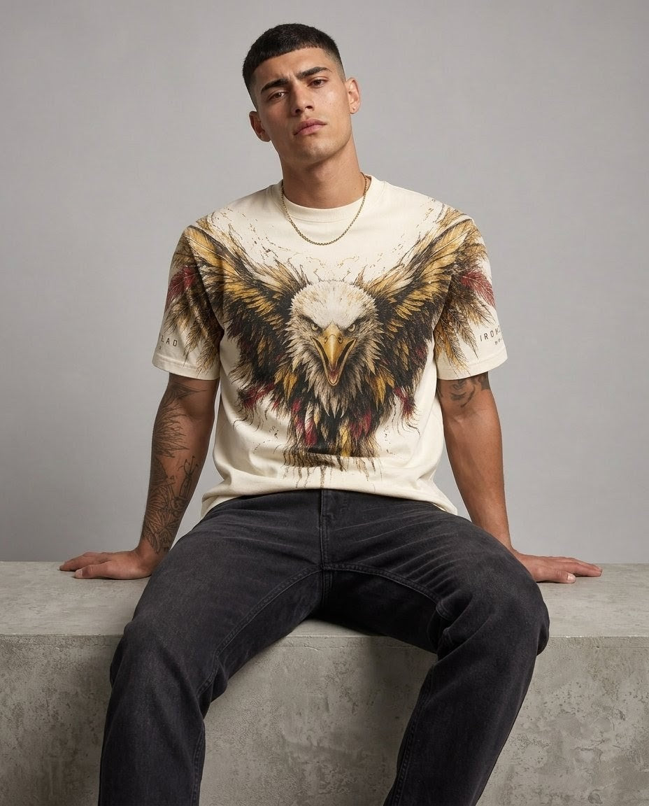 White eagle tee
